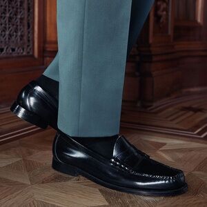 L.L.Bean Black Leather “Weejun” Penny Loafers